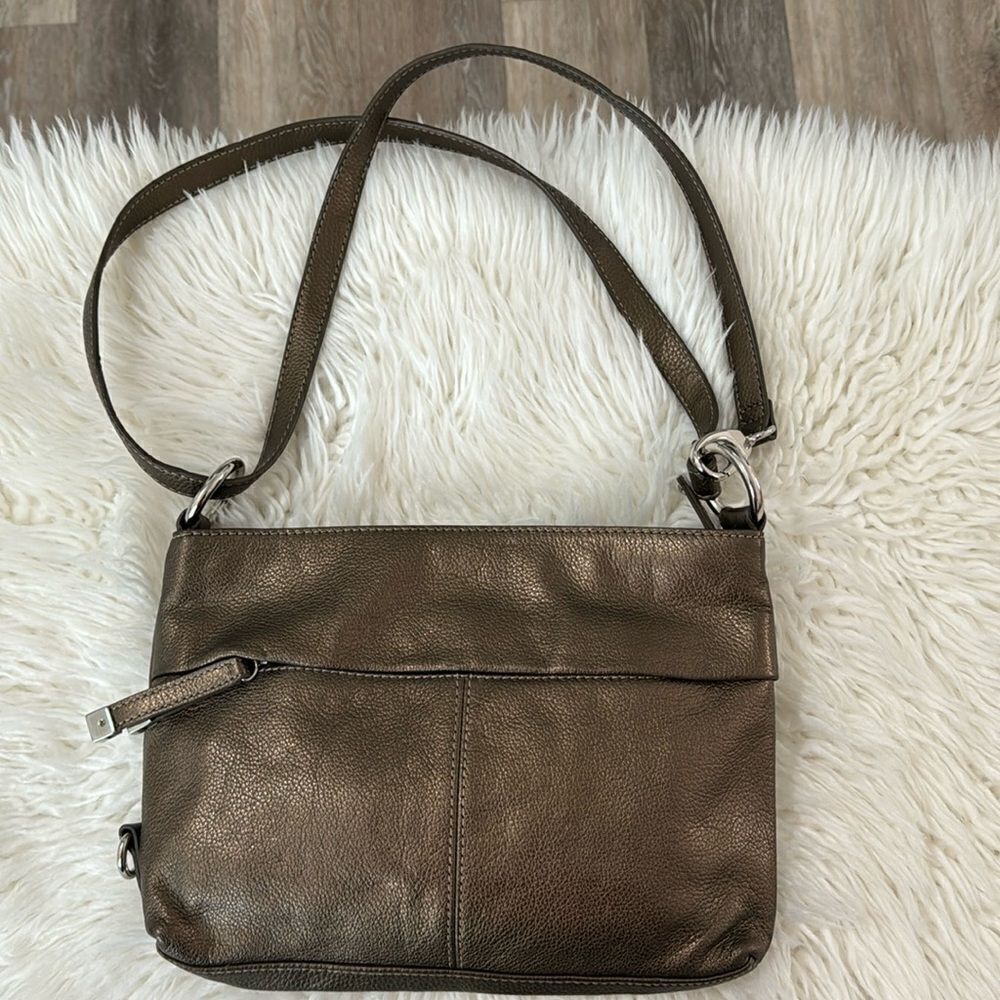 TIGNANELLO LEATHER SHOULDER BAG